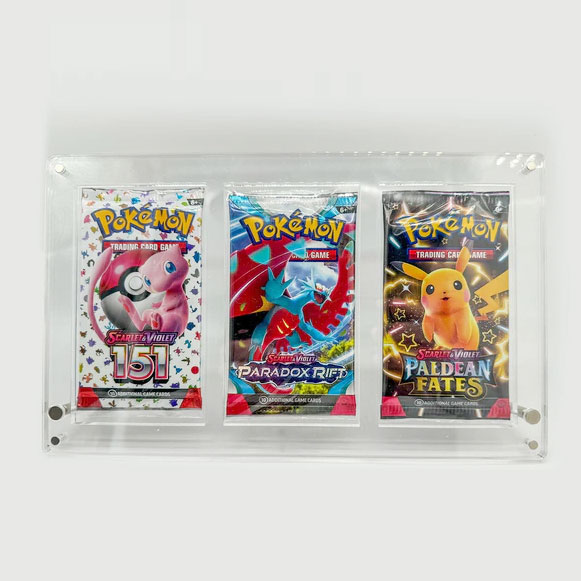 Booster Pack 3 Slot Acrylic Case