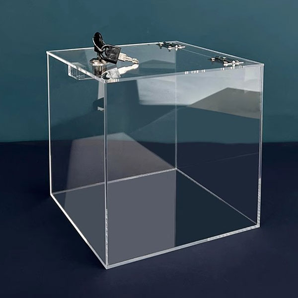 Clear Acrylic Lock Box – Custom Size