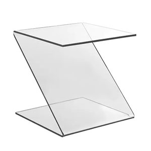 Clear Acrylic Pedestal Table