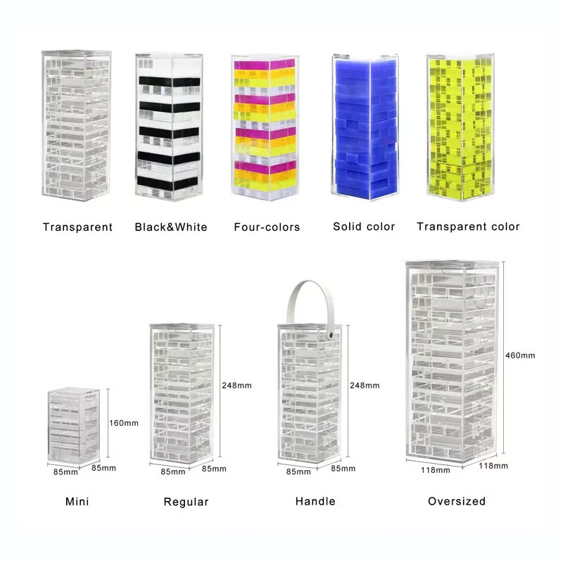 Acrylic Tumble Tower Game Set Custom – mahjcustom.com