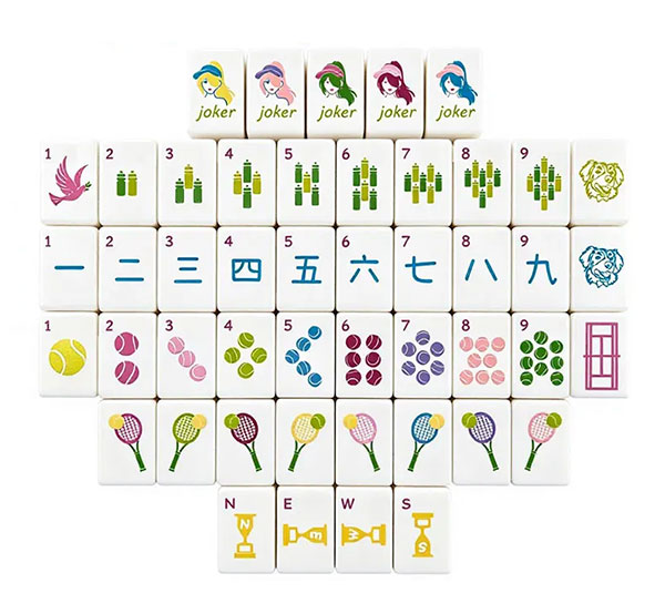 Tennis Mahjong Tiles