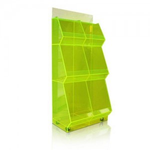 Acrylic Retail Floor Soda Display Racks