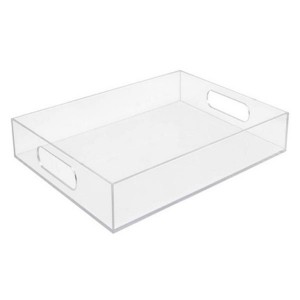 Clear Acrylic Tray with Handles – Custom Size