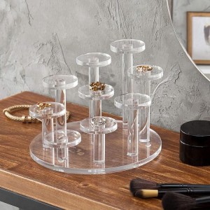 9 Tier Clear Acrylic Ring Display - mahjcustom.com