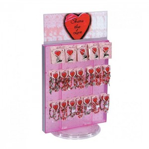 Acrylic Rotating Earring Card Display Stand