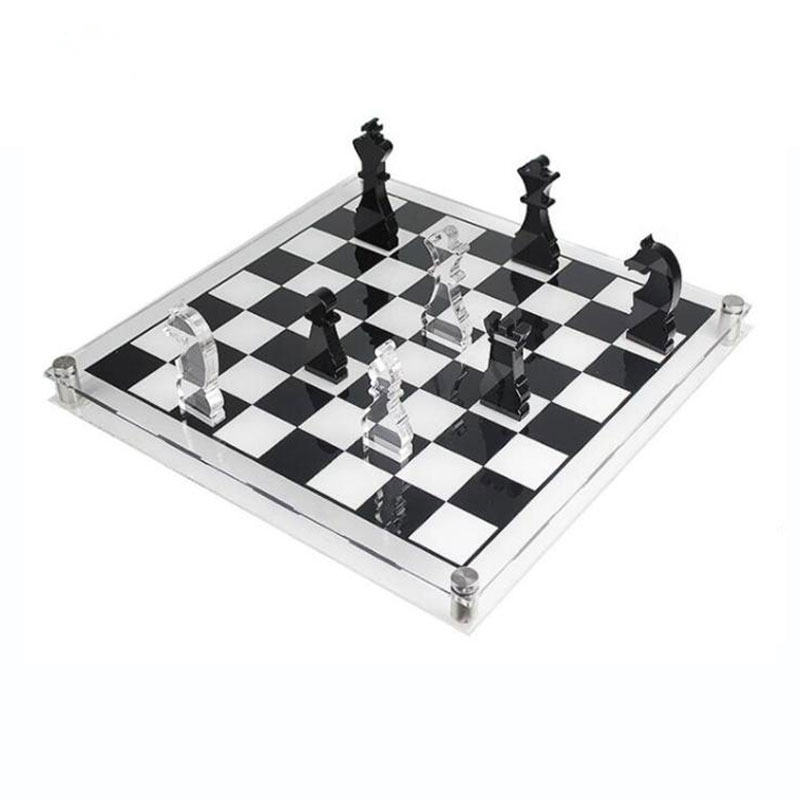 acrylic chess game set