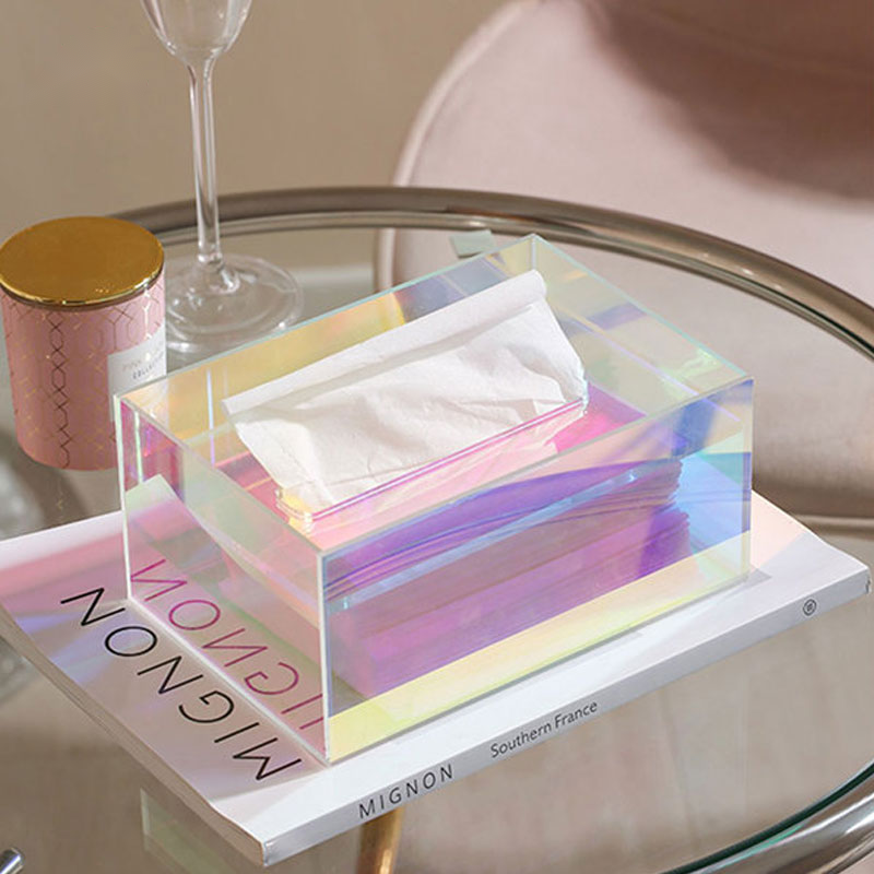 colorful acrylic tissue box