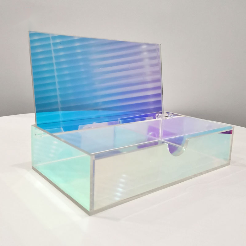 Custom Iridescent Acrylic Box