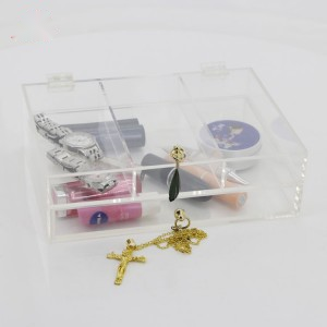 4-Section Acrylic Box with Lid