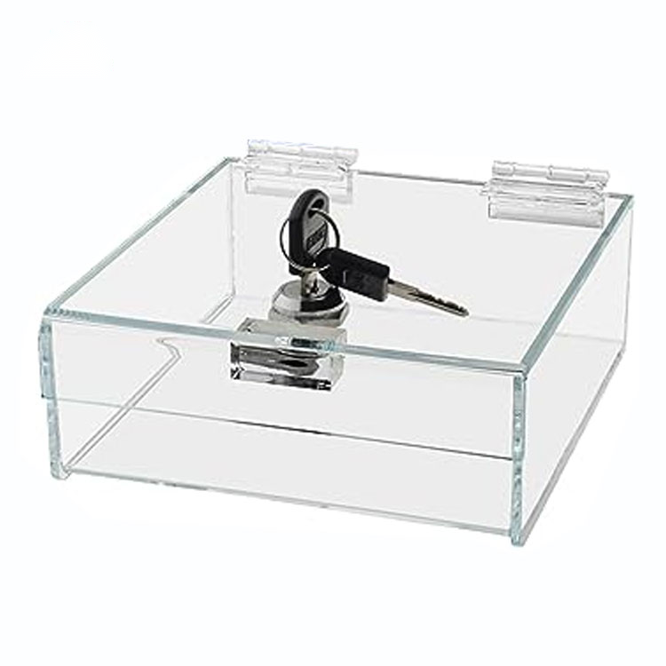 Clear Acrylic Box With Locking Lid