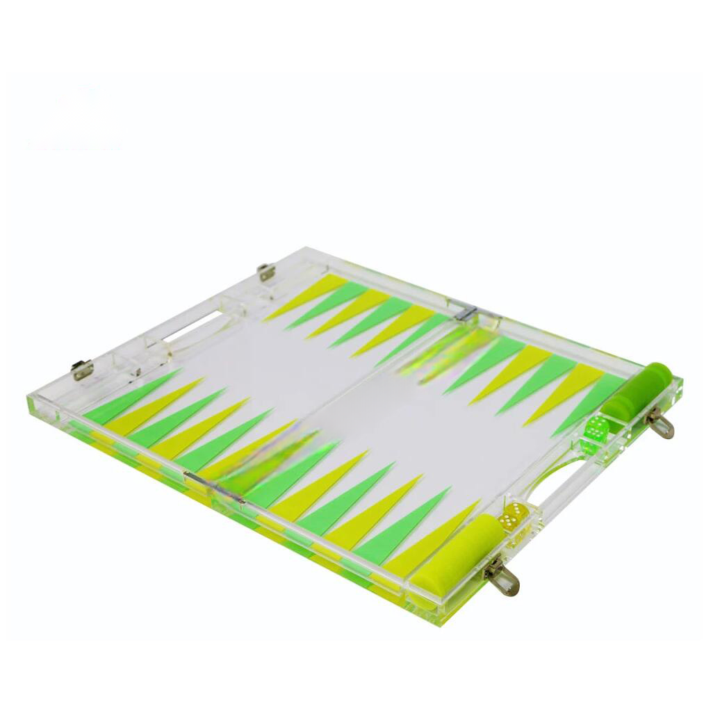 Acrylic backgammon game e