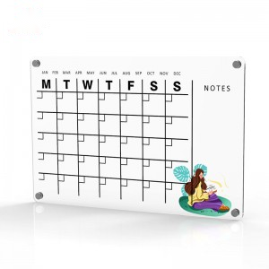 Custom Clear Acrylic Wall Calendar Manufacturer – mahjcustom.com