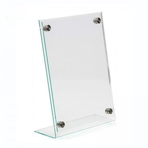 L Shape Countertop Acrylic Frame