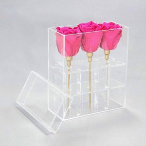 3 hole Acrylic flower box