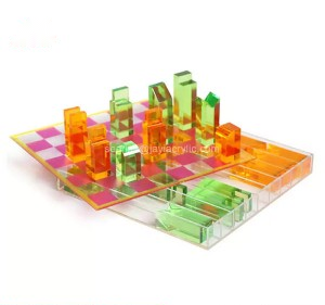 Professional Design Beatiful Flowers Wholesale Acrylic Flower Box - Acrylic Chess Game Board Set Custom Supplier – mahjcustom.com – mahjcustom.com