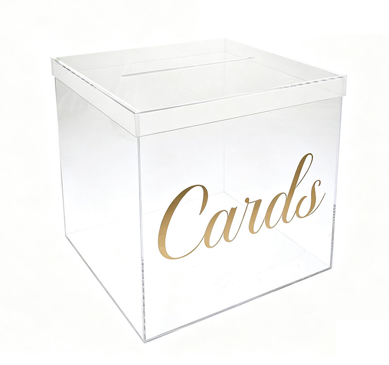 Custom Acrylic Wedding Card Box