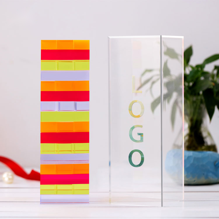 Acrylic Tumbling Tower Game