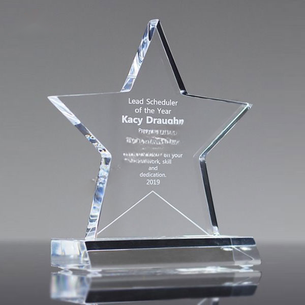 Acrylic Star Trophy - mahjcustom.com