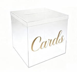 Custom Acrylic Wedding Card Box