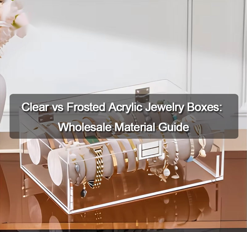 Clear vs Frosted Acrylic Jewelry Boxes: Wholesale Material Guide