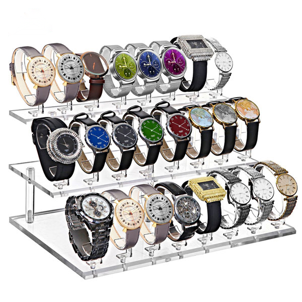 Step Acrylic Watch Display Stand - mahjcustom.com