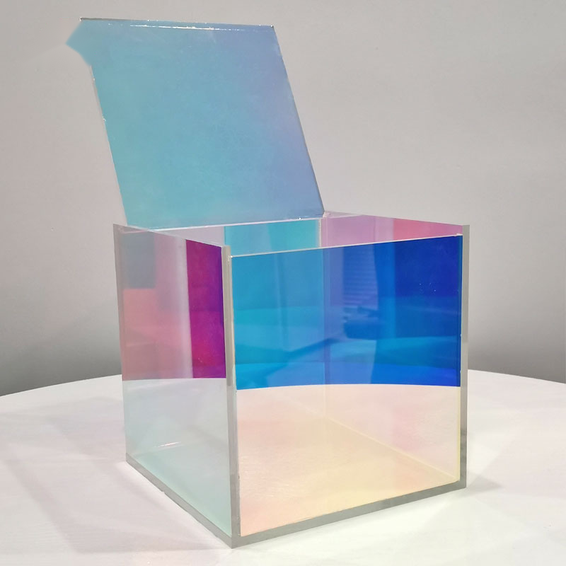 Custom Iridescent Acrylic Box