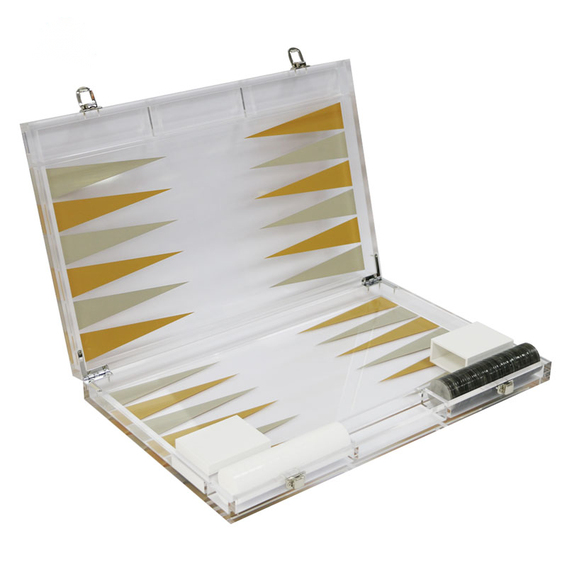 Acrylic Backgammon Game Set Custom – mahjcustom.com