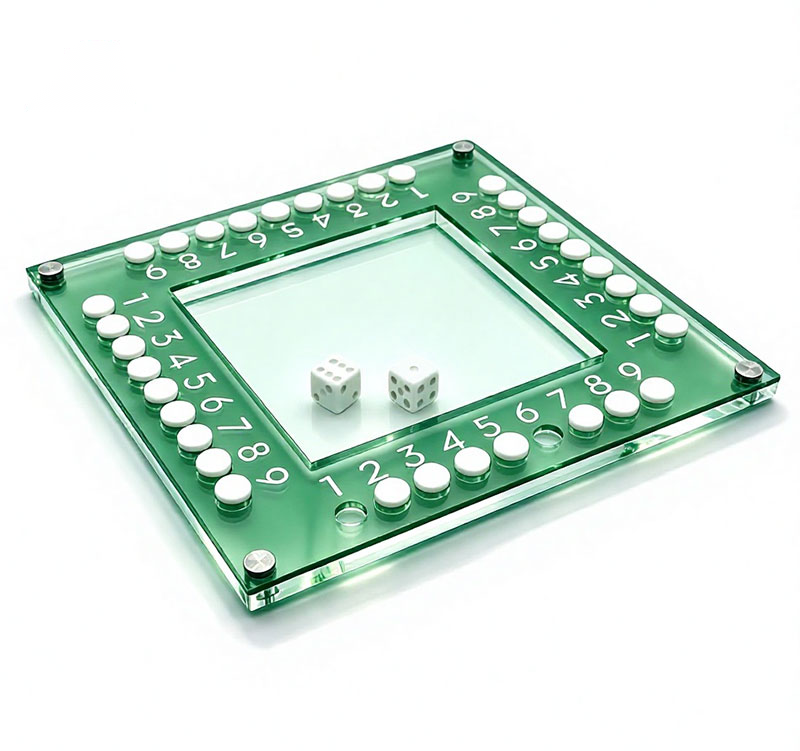 Acrylic Shut the Box Game Set