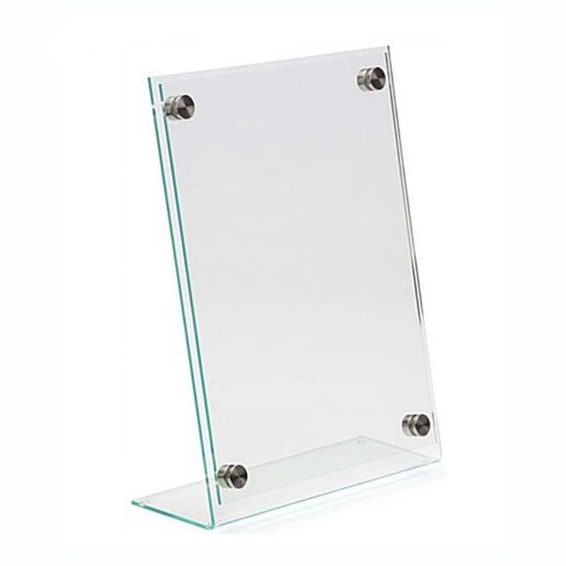 L Shape Countertop Acrylic Frame