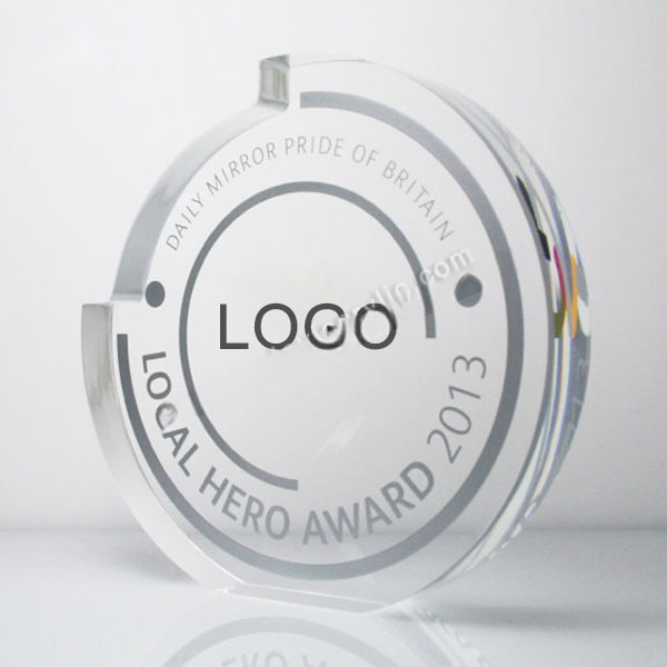 Acrylic Circle Trophy - mahjcustom.com