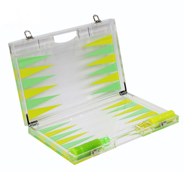acrylic backgammon