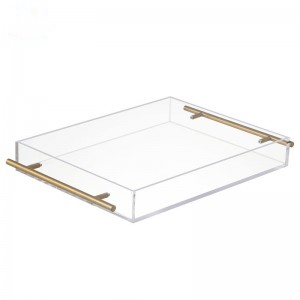 Acrylic Tray with Gold Handles - mahjcustom.com