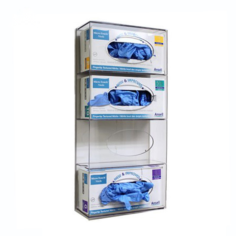 Custom Clear Acrylic Glove Dispenser Box Holder with Lock – mahjcustom.com