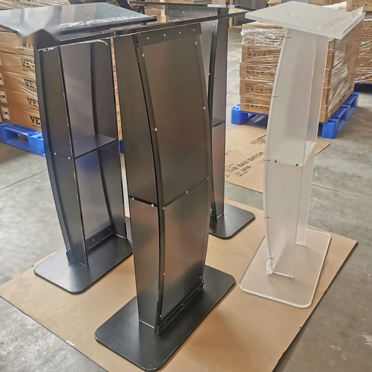 Assembled acrylic podium