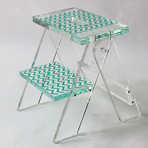 Custom Acrylic Folding Step Ladder - mahjcustom.com
