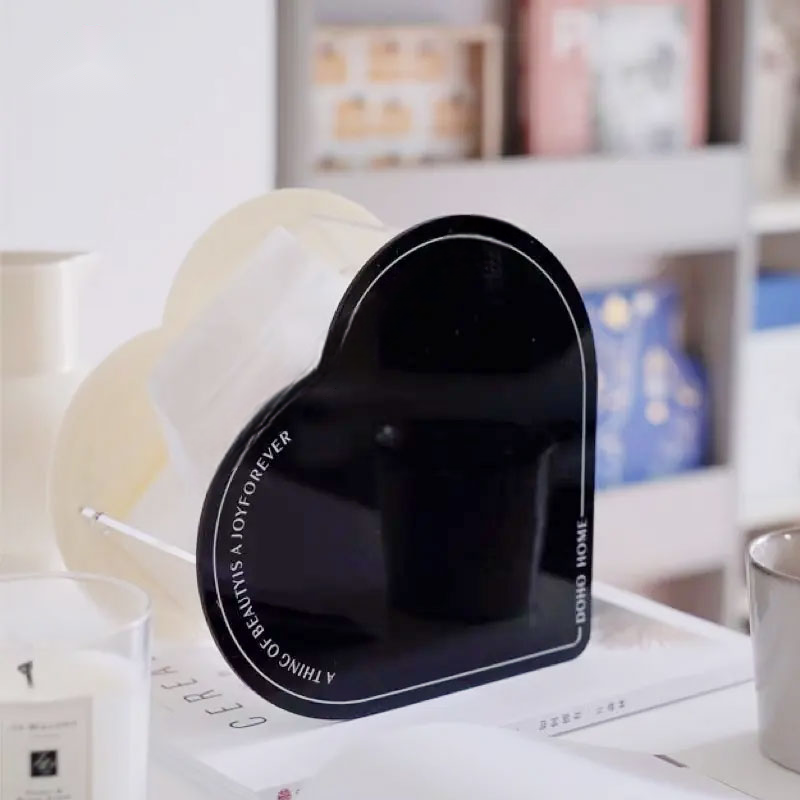 heart shape acrylic tissue box