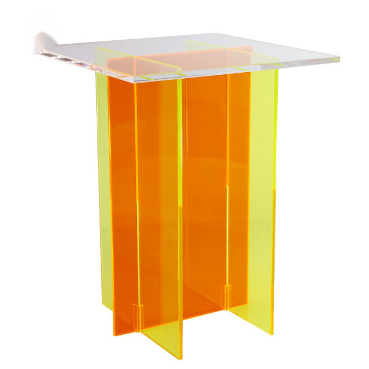 lucite coffee table