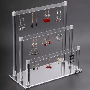 Clear Acrylic Earring Display Stand - mahjcustom.com