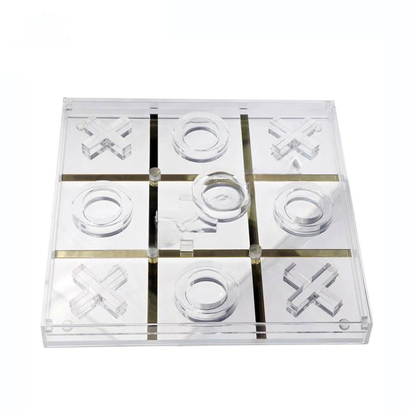 Custom Acrylic Tic Tac Toe Board Game Set - mahjcustom.com