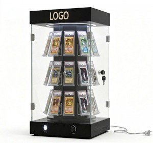 Custom Rotating Lockable LED Acrylic Display Case