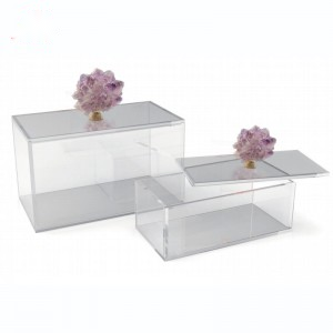 Small Acrylic Box With Natural Agate