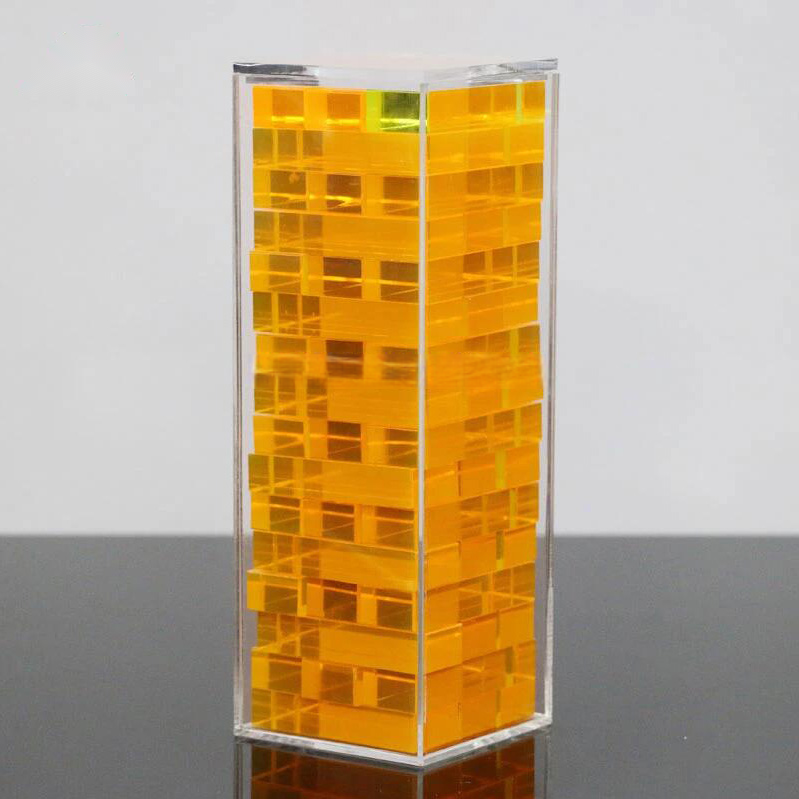 Acrylic jenga classic game