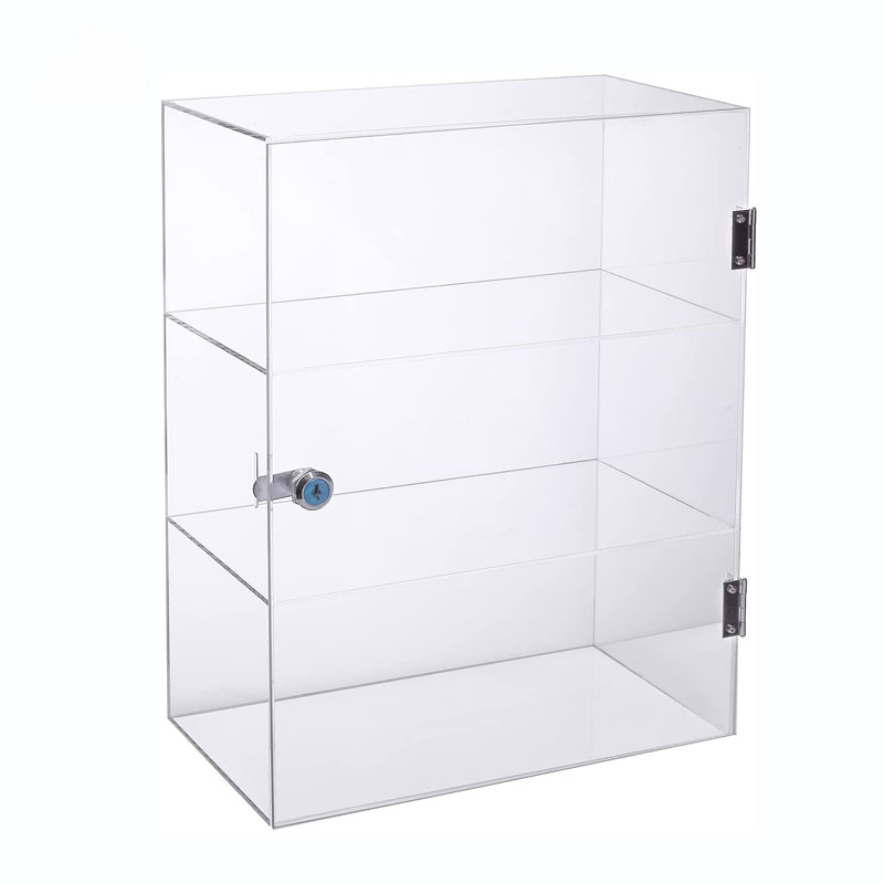 Custom Clear Acrylic Countertop Display Case With Lock Manufacturer – mahjcustom.com