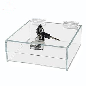 Clear Acrylic Box With Locking Lid