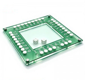 Acrylic Shut the Box Game Set