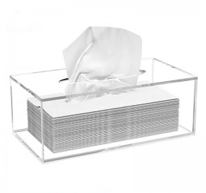 Custom Rectangular Acrylic Tissue Box Cover Holder
