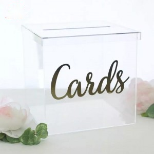 acrylic wedding card box