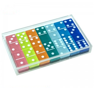 Low price for Tall Acrylic Display Case - Custom Acrylic Domino Sets – OEM/ODM Manufacturer for Double 6 & Double 9 – mahjcustom.com