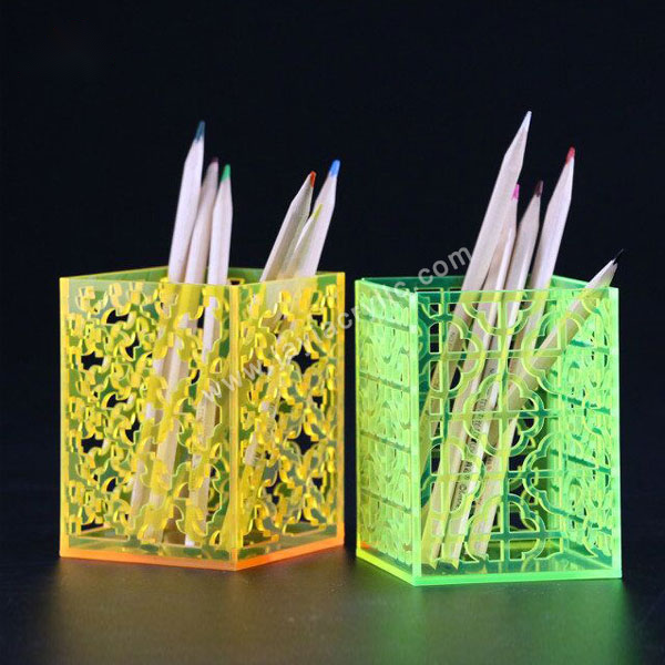 Hollow Out Acrylic Pen Holder - mahjcustom.com