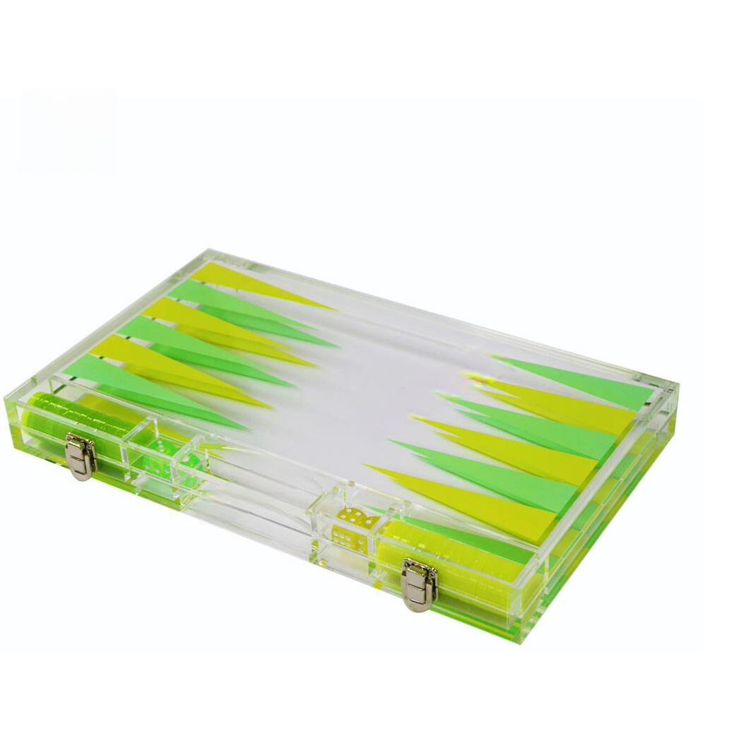 Acrylic backgammon game b